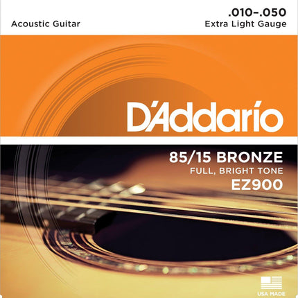 D'addario Acoustic Guitar String 010 EZ900