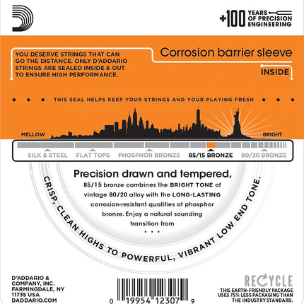 D'addario Acoustic Guitar String 010 EZ900