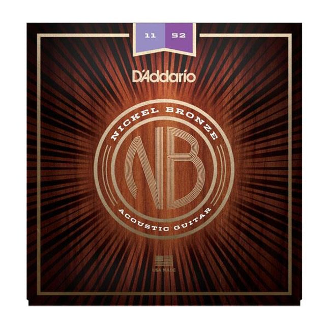 DADDARIO NB1152 AKUSTİK GİTAR TEL SETİ, NICKEL BRONZE, CUSTOM LIGHT