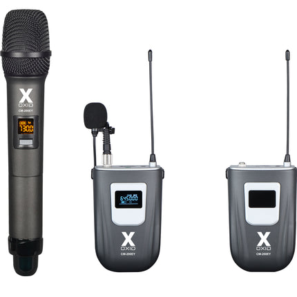 Cm-200Ey Wireless Lavalier and Handheld Camera Microphone
