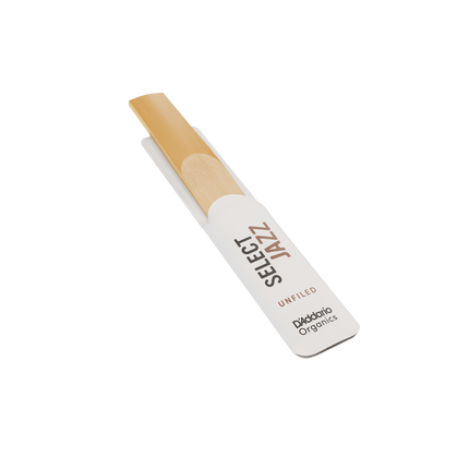 D'Addario Woodwinds Organic Select Jazz Unfiled Tenor Saxophone Reed No:2 Hard 