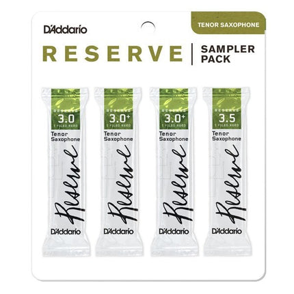 D'Addario Woodwinds Reserve Tenor Saxophone Reed - Sampler Pack 3.0/3.5