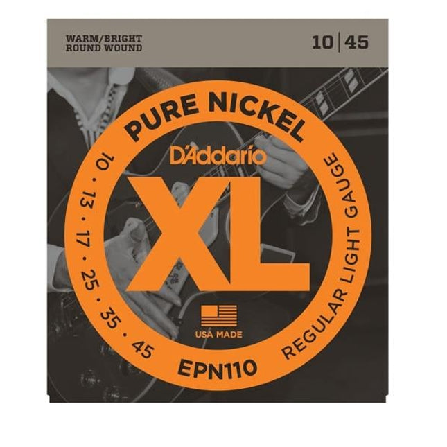 DADDARIO EPN110 ELEKTRO GİTAR TEL SETİ, XL, PURE NICKEL, 10-45, REGULAR LIGHT