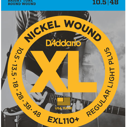 DADDARIO EXL110+ ELEKTRO GİTAR TEL SETİ, XL, 10.5-48, REGULAR LIGHT PLUS
