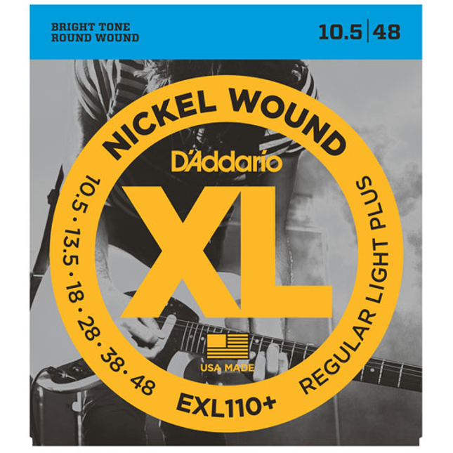 DADDARIO EXL110+ ELEKTRO GİTAR TEL SETİ, XL, 10.5-48, REGULAR LIGHT PLUS