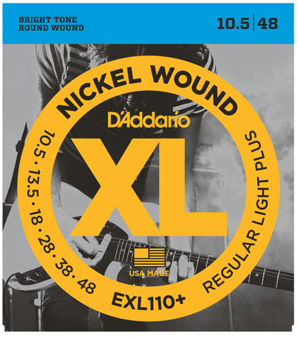 DADDARIO EXL110+ ELEKTRO GİTAR TEL SETİ, XL, 10.5-48, REGULAR LIGHT PLUS
