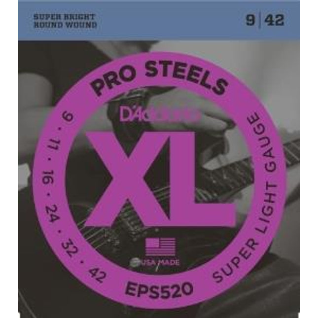 DADDARIO EPS520 ELEKTRO GİTAR TEL SETİ, XL, 9-42, SUPER LIGHT