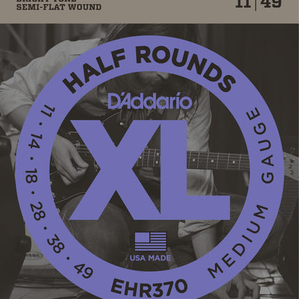 DADDARIO EHR370 ELEKTRO GİTAR TEL SETİ, 11-49, HALF ROUNDS, MEDIUM