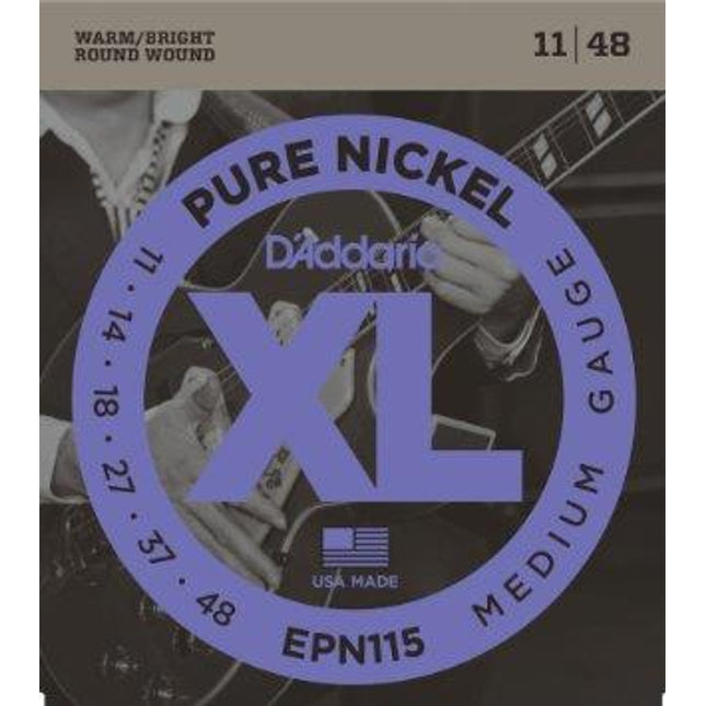 DADDARIO EPN115 ELEKTRO GİTAR TEL SETİ, XL, PURE NICKEL, 11-48, MEDIUM