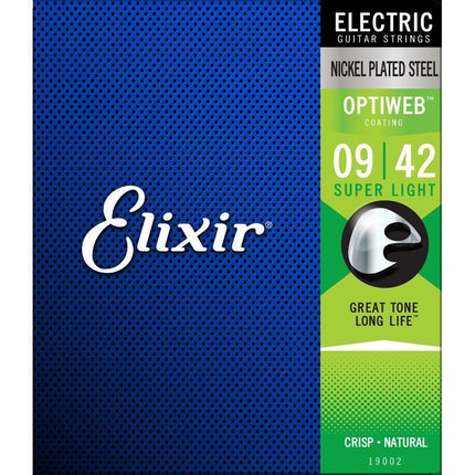 Elixir 009-042 Optiweb Electric Guitar String 19002