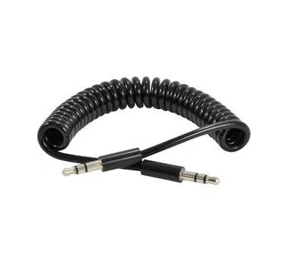 Male Stereo 3 5-3 5 Sprial Cable 3 Meters
