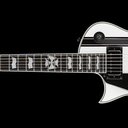 ESP LTD James Hetfield Signature Iron Cross Snow White Left-Handed Electric Guitar 