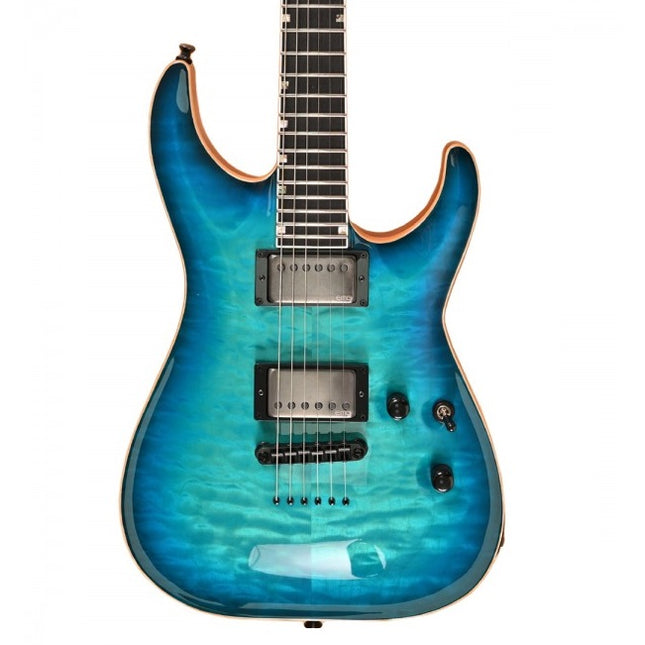 ESP USA Custom Horizon II Quilted Maple Aqua Marine Sunburst Elektro Gitar