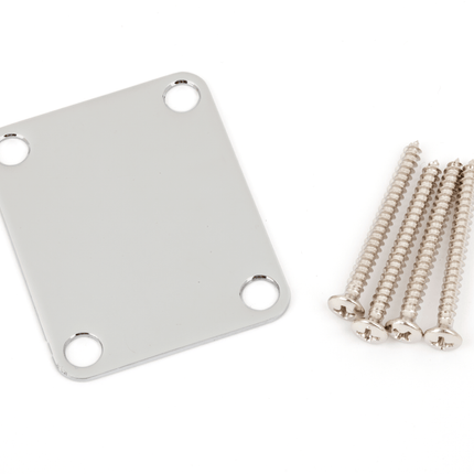 Fender 4-Bolt Vintage Neck Plate Plain No Serial Number or Logo Gold Gitar Yedek Parça