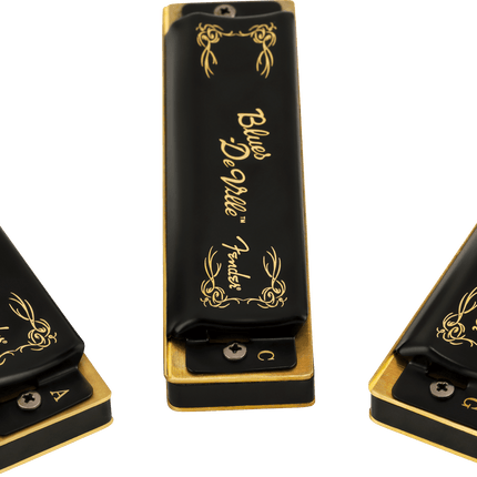 Fender Blues DeVille 3 Adet Çantalı C G A Mızıka Seti
