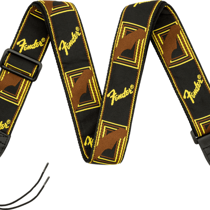 Fender Monogrammed Siyah/Gri/Mavi Gitar Askısı