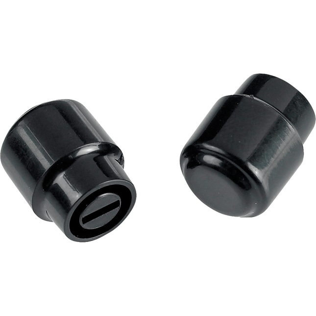 Fender Telecaster Barrel Switch Tips Black 2 Kontrol Düğmesi