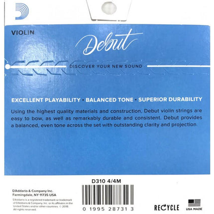 DADDARIO D310 4/4M KEMAN TEL SETİ, MEDIUM