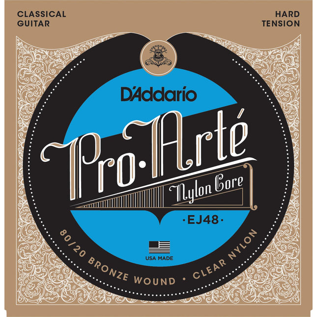 DADDARIO EJ48 PRO-ARTE KLASİK GİTAR TEL SETİ, 80/20 BRONZE, HARD TENSION