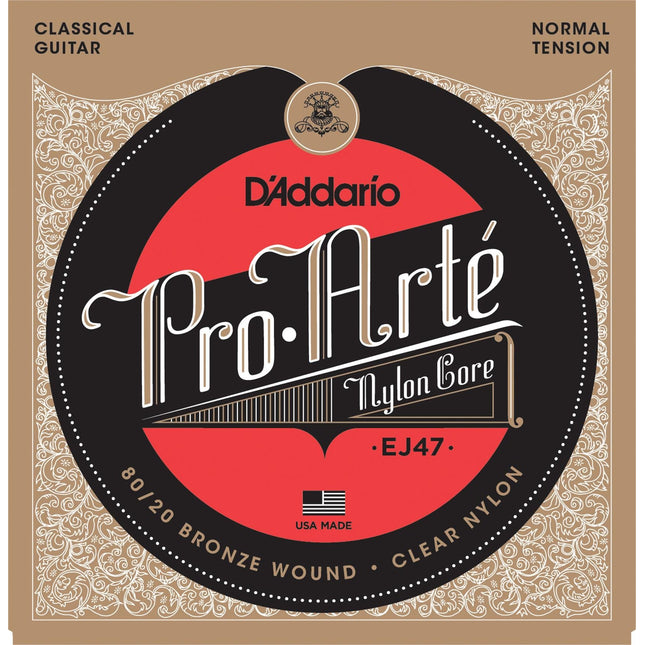 DADDARIO EJ47 PRO-ARTE KLASİK GİTAR TEL SETİ, 80/20 BRONZE, NORMAL TENSION