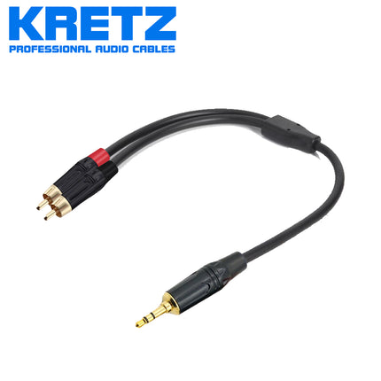 Kretz Dj Cables 2Rca-3 5Mm 3 Meter Original