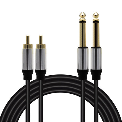 Kretz Ld398 2X 6 3 Mm Mono Male - 2X Rca Male 3 Meter Cable