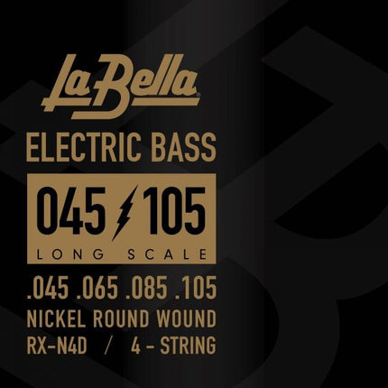 La Bella RX-N4D Bass Guitar Strings (45-105) 
