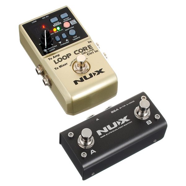 Nux Loop Core Deluxe Looper Pedal and Control Pedal