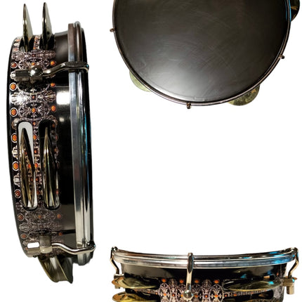 PTASPZ - Professional Tuned Mother-of-Pearl Coated Brass Bell Tambourine