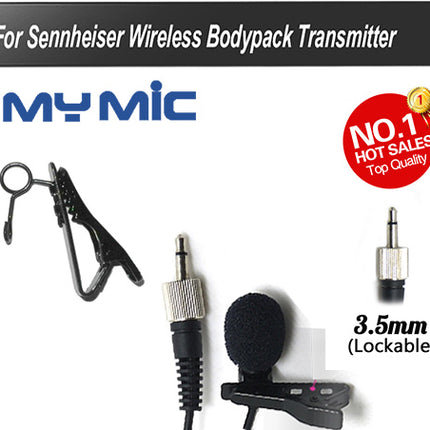 Lavalier Microphone 3 5mm Famale-Screw Jack(Sennheiser Compatible) Mono