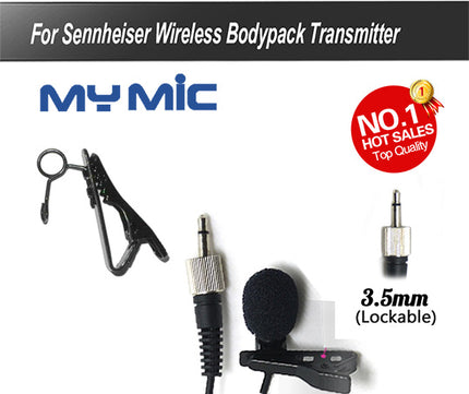 Lavalier Microphone 3 5mm Famale-Screw Jack(Sennheiser Compatible) Mono