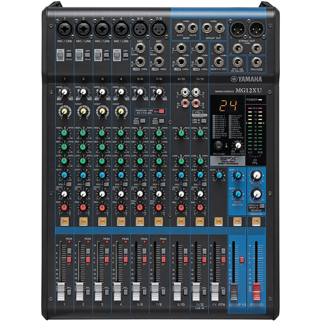 Yamaha Mg12Xu 12 Channel Analog Mixer